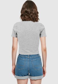 Merchcode FAITH CROPPED  - T-shirt print - grey