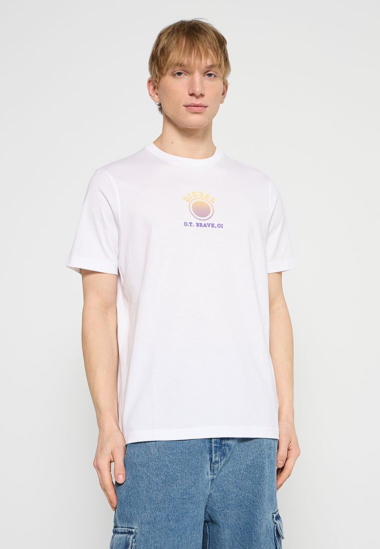 Diesel T-shirt print wit