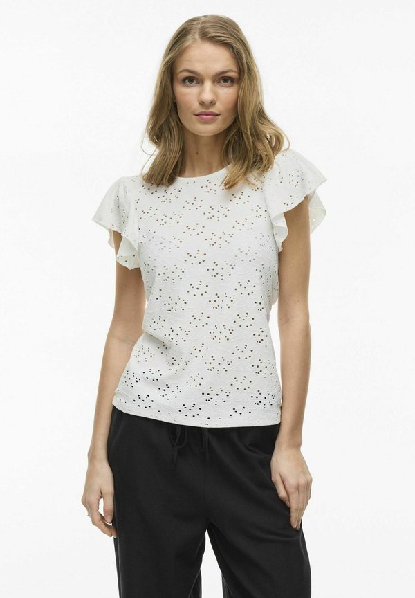 MIT KURZEN ÄRMELN RUNDHALS - Bluse