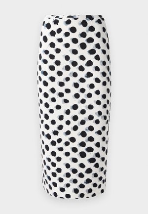 Norma Kamali STRAIGHT SKIRT - Gonna a tubino - black/white