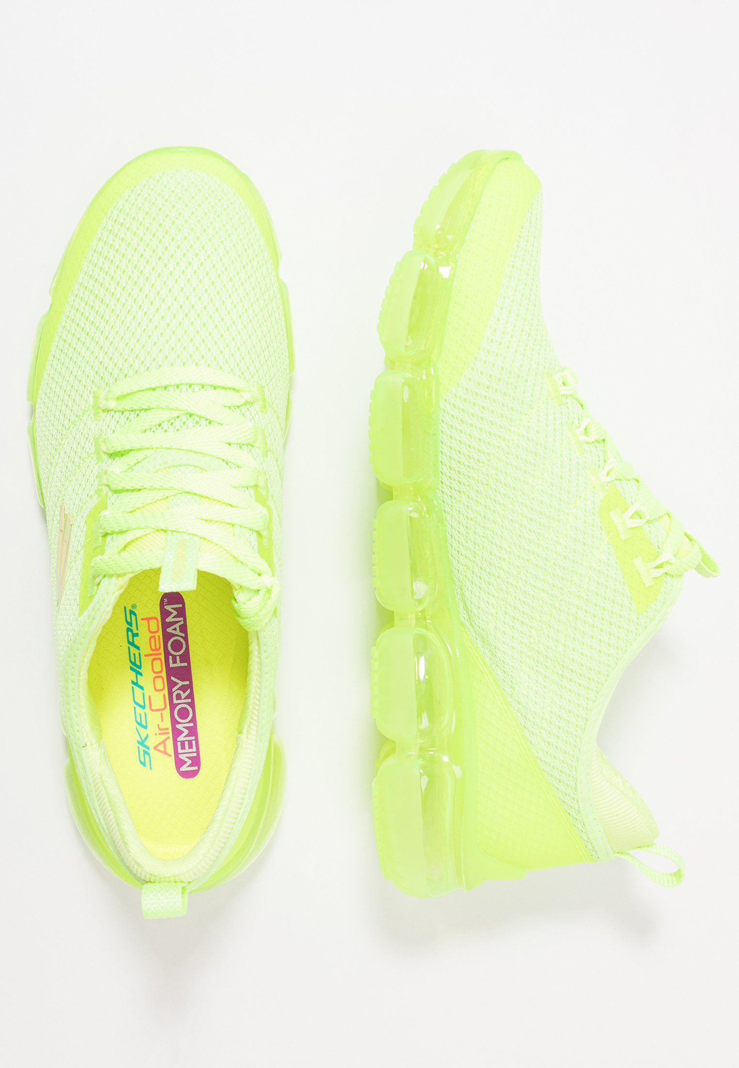 skechers skech 92 trainers in neon green