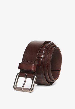 Superdry & Co VINTAGE BRANDED - Bælter - deep brown embossed