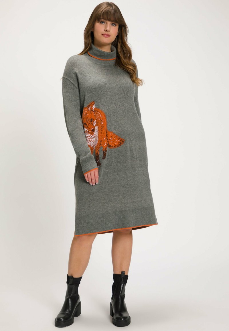 Ulla Popken Abito in maglia - gray