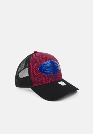 Von Dutch, TRUCKER MELTING LOGO UNISEX - Šiltovka - red/black