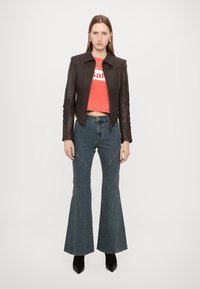 Feng Chen Wang SEAMING JACKET - Nahkatakki - brown