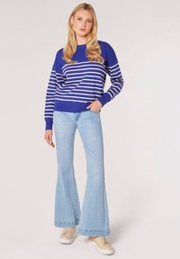 Apricot CREW NECK STRIPE - Strickpullover - blue