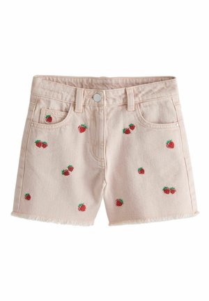 REGULAR FIT - EMBROIDERED - Shorts - pink strawberry