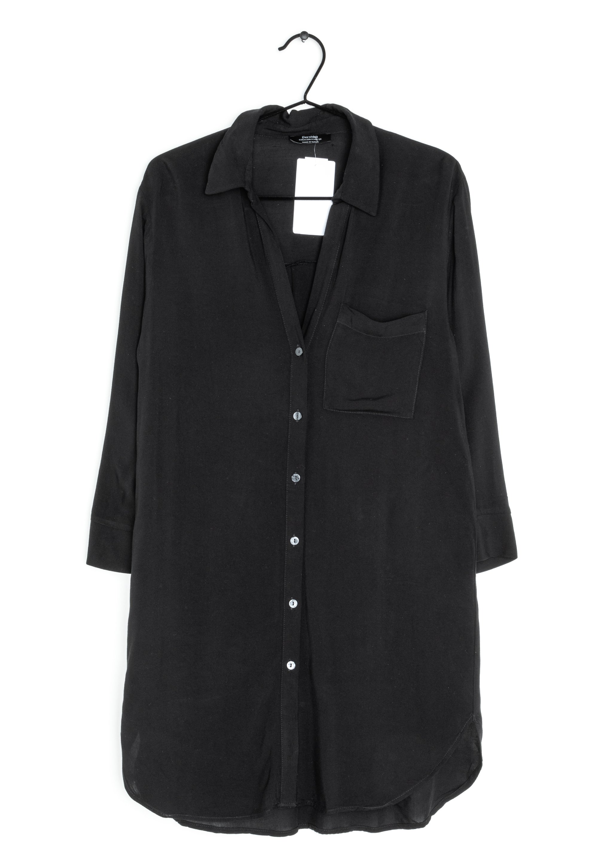 Bershka Clothing Bershka Button Down Top Bershka Shirt Dress Black