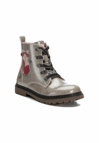 XTI Botines con cordones - beige