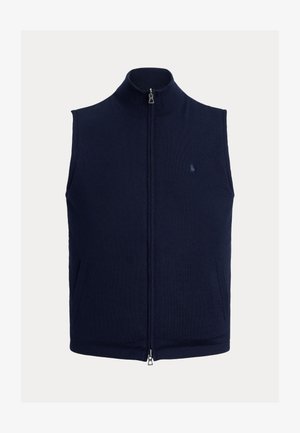 Polo Ralph Lauren REVERSIBLE HYBRID SWEATER VEST - Waistcoat - navy/beige