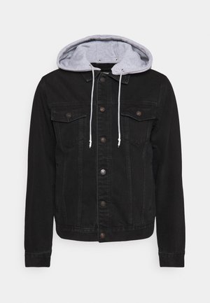 SIKSILK JACKET WITH DETACHABLE HOOD - Jeansjacka - black