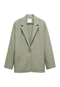 Mango Cappotto corto - light green