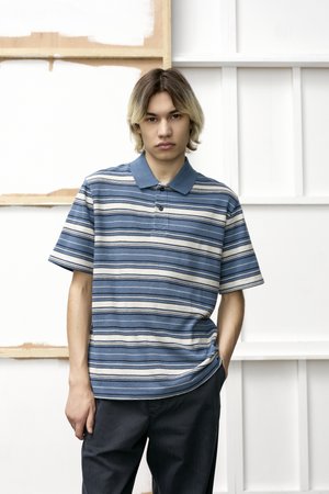 COLTON - Poloshirt - bluefin stripe