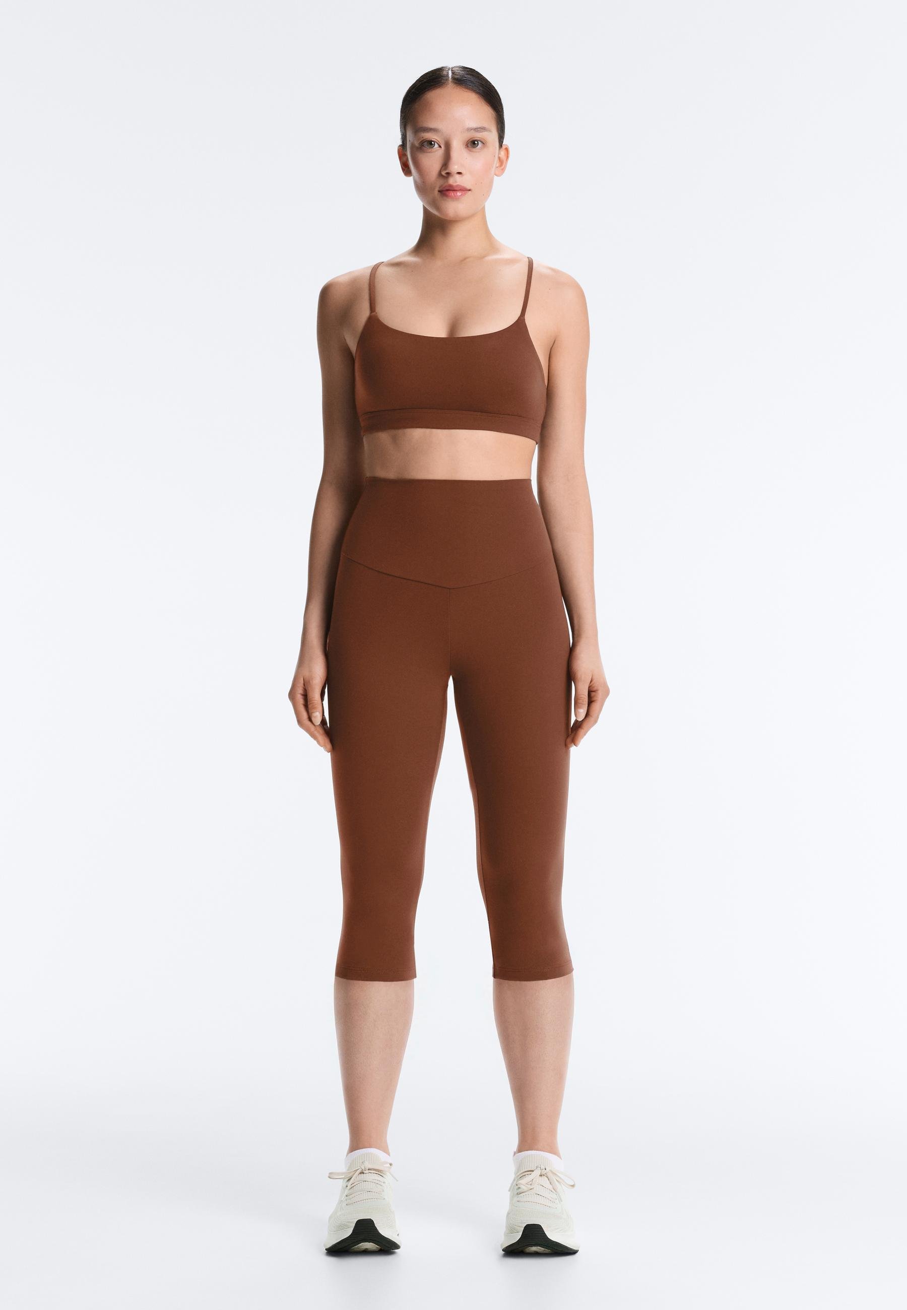OYSHO COMFORTLUX SUPER HIGH RISE 50cm CAPRI - Leggings - dark