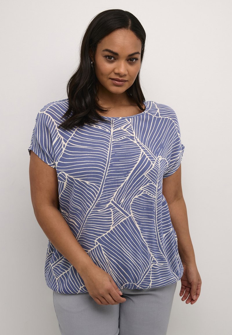Kaffe Curve AMI STANLEY - Blusa - indigo blue turtledove leaf
