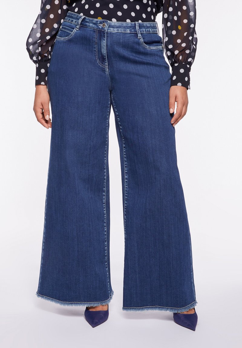 Fiorella Trousers in Gessato Blu main image 1