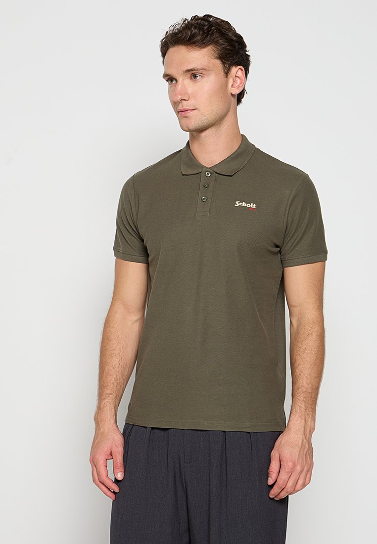 Schott Poloshirt kaki