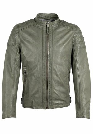 GMCHARDY - Leather jacket - dusty green
