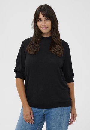 LUSHA - T-shirts basic - black deep