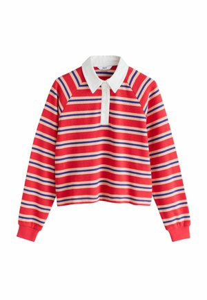 REGULAR FIT  - Polo krekls - red blue striped
