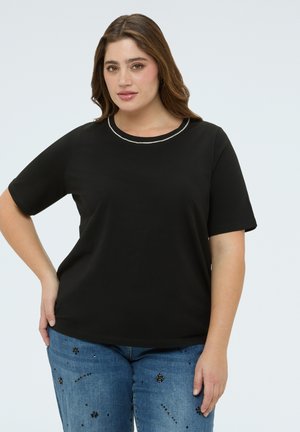 CON APPLICAZIONI LUMINOSE - T-shirts print - nero