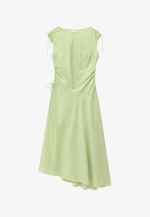 & OTHER STORIES, & OTHER STORIES ASYMMETRIC DRAPED MIDI DRESS - Dnevna haljina - light green