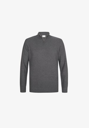 PROFUOMO THE STRUCTURE BASIC HALF ZIP - Trui - grey