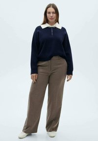 Mango Pantaloni - dark blue
