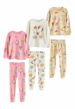 REGULAR FIT - SNUGGLE 3 PACK SET - Pigiama - pink yellow western print