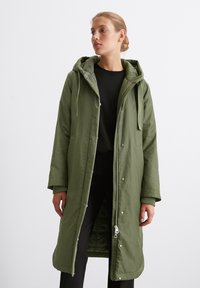 Marc O'Polo PADDED WITH HOOD DRAWSTRING AT WAIST - Parka - olive crop