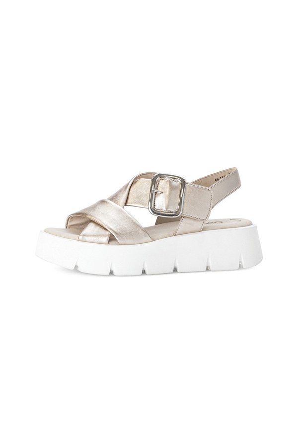 Plateausandalette - beige