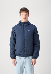 Calvin Klein Jeans PADDED HOODED HARRINGTON - Lahka jakna - ink