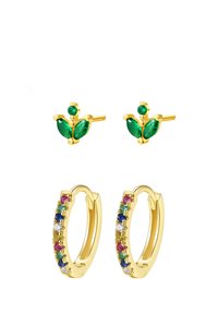 RAINBOW SET OF 2 - Oorbellen - gold coloured