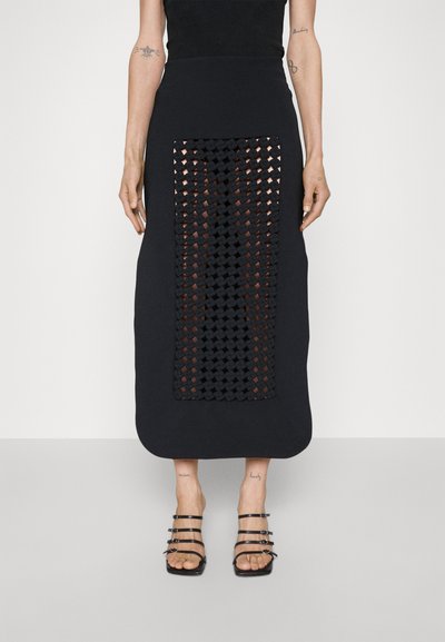 A.W.A.K.E. MODE SKIRT WITH FRAME INSERT - Μάξι φούστα - black