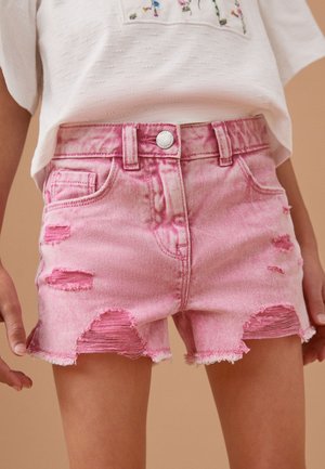 Next, FRAYED EDGE DISTRESSED - REGULAR FIT - Denimshorts - pink