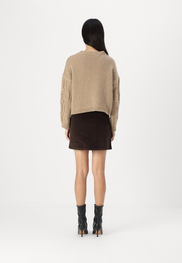 VMETTA SHORT SKATER SKIRT - Mini skirt - chocolate torte4