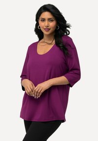 Ulla Popken TIEFER RUNDHALSAUSSCHNITT  - Maglietta a manica lunga - pink berry
