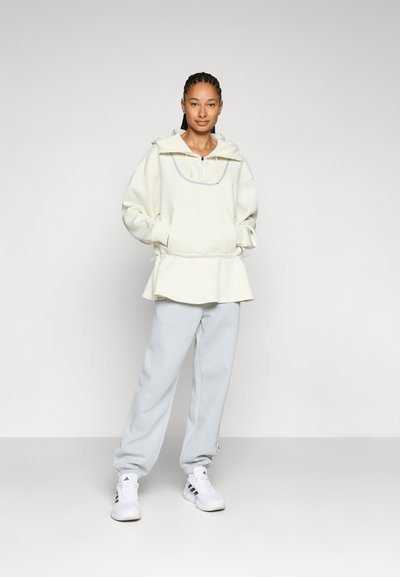 adidas by Stella McCartney PEPLUM  - Sweat à capuche - almond milk