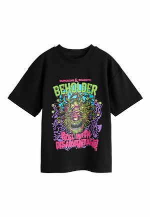 Next, REGULAR FIT - DUNGEONS & DRAGONS SHORT SLEEVE - T-shirt imprimé - black