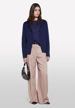 Sisley, WITH BOAT NECK - Long sleeved top - blue