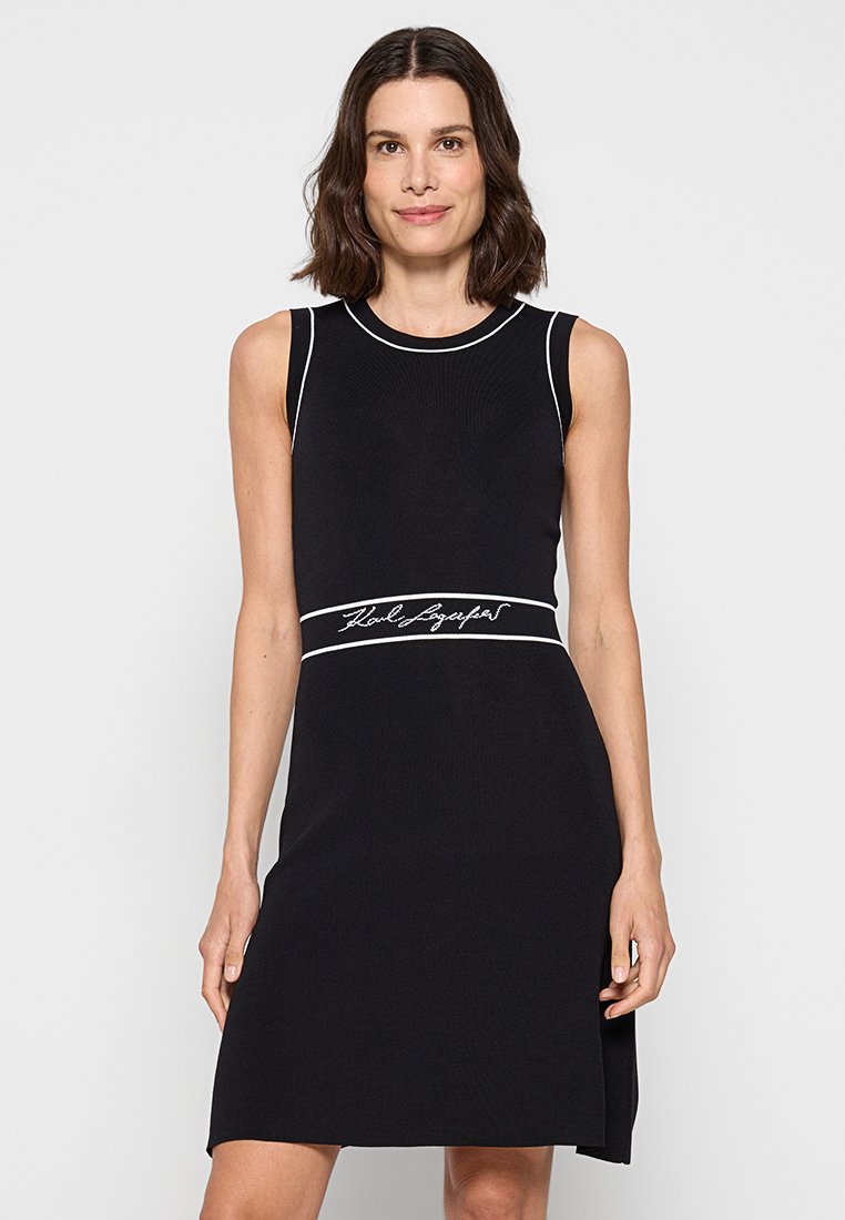 Karl Lagerfeld Gebreide jurk zwart