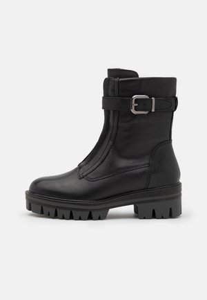 BOOTS - Platform ankle boots - black