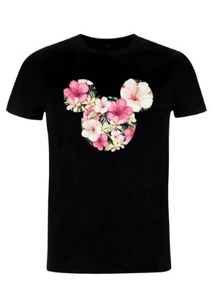 DISNEY CLASSIC MICKEY TROPICAL MOUSE UNISEX - T-shirt med print - black