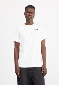 The North Face - VERTICAL TEE - Potiskana majica - white Miniaturna slika 1