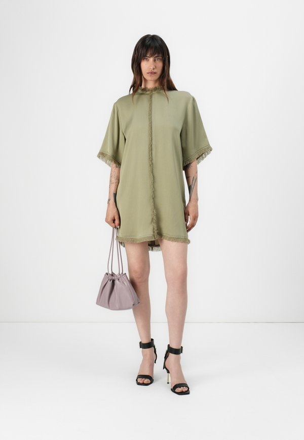 DEWI - Day dress - sage khaki4