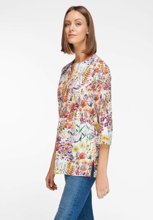 Long sleeved top - multicolor weiß