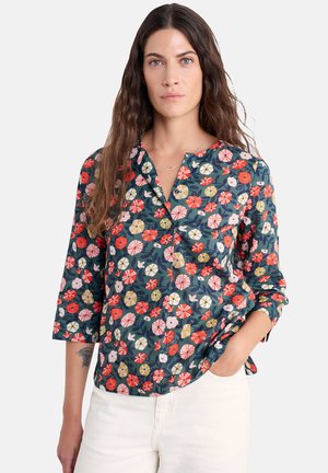 WATERCOLOUR SKETCH - Blouse - multi winding petunias grove