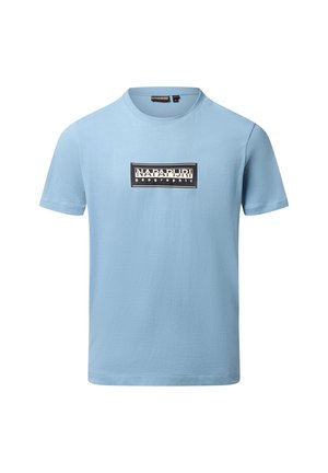 BOX LOGO - T-shirt print - hellblau
