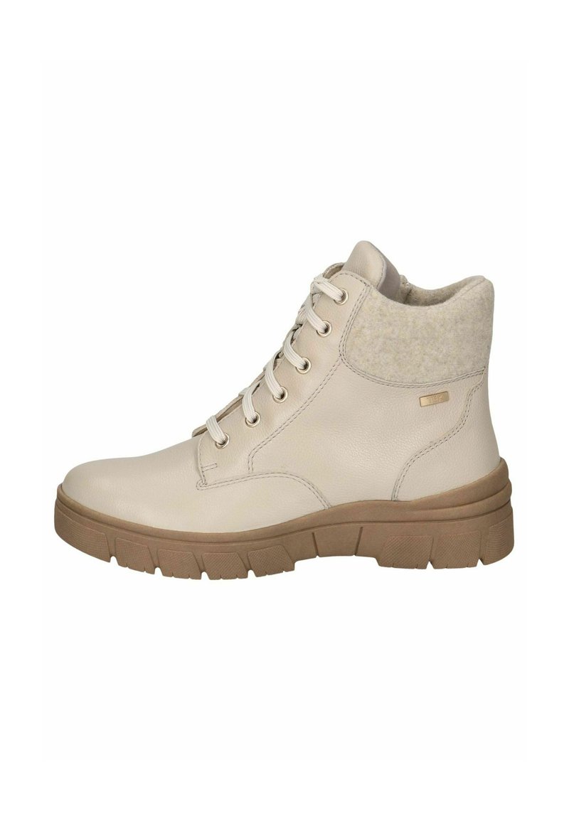 Caprice - Enkellaarsjes met plateauzool - beige nappa, Vergroten