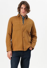 TOM TAILOR Hemd - deep cognac